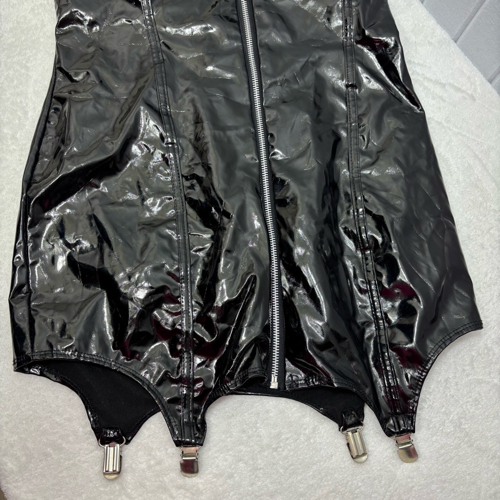 Spirit Shiny Black Police Bodysuit Size M - Picture 4 of 7